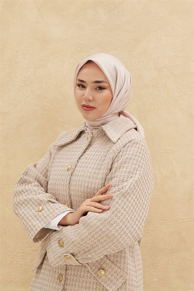 Silk Home Düz Shiny Eşarp - Bej
