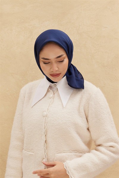 Silk Home Düz Shiny Eşarp - Lacivert