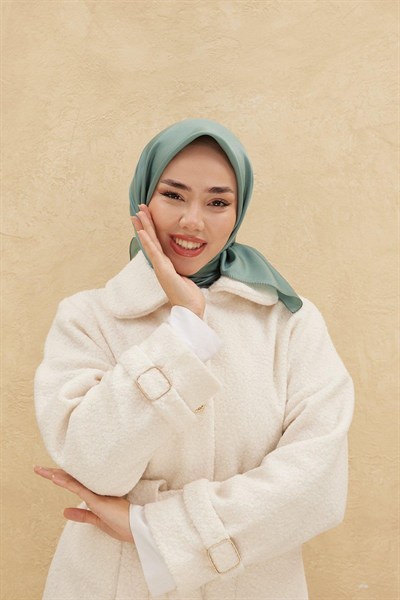 Silk Home Düz Shiny Eşarp - Mint