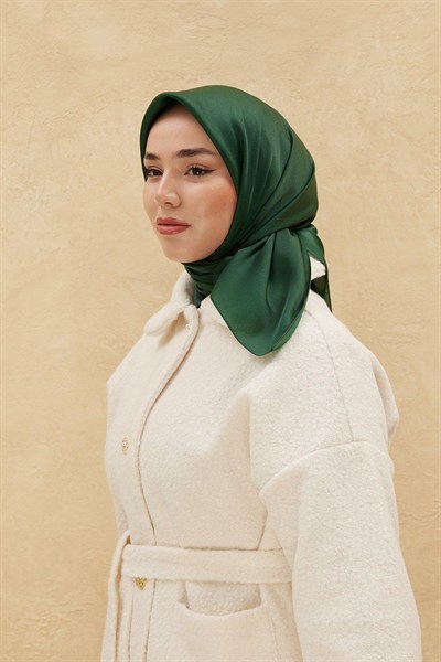 Silk Home Düz Shiny Eşarp - Zümrüt