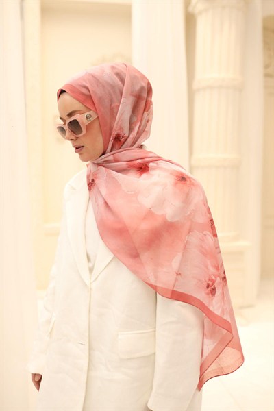 Silk Home Nariya Şal - 90006 - Mercan