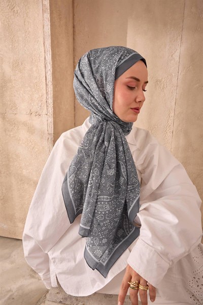 Silk Home Nariya Şal - 90009 - Gri