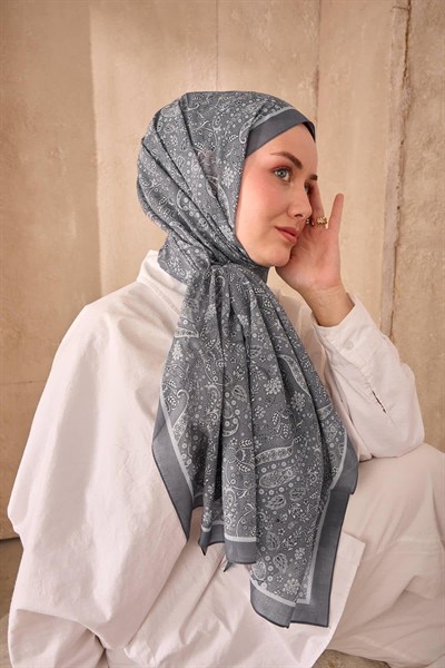 Silk Home Nariya Şal - 90009 - Gri
