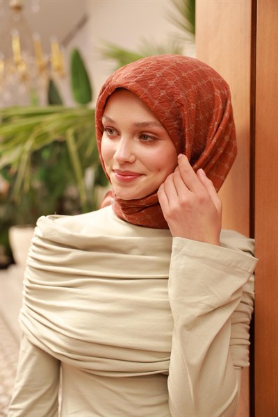 Silk Home Olinda Eşarp - 48004 - Bakır