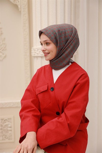 Silk Home Olinda Eşarp - 48004 - Füme Mercan