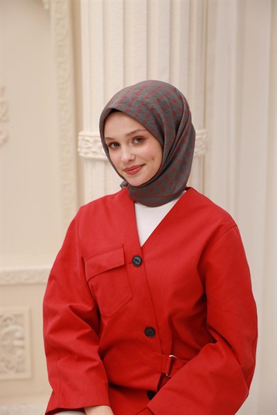 Silk Home Olinda Eşarp - 48004 - Füme Mercan