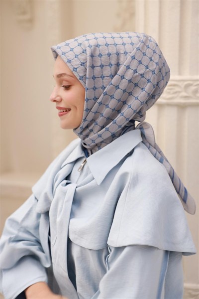 Silk Home Olinda Eşarp - 48004 - Gri Mavi