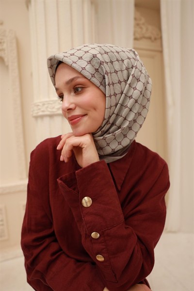 Silk Home Olinda Eşarp - 48004 - Gri Mürdüm