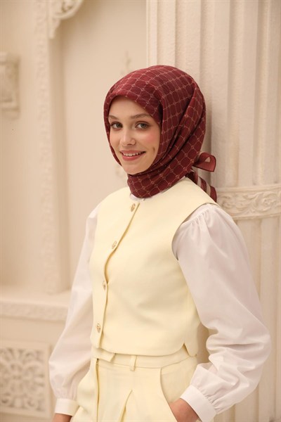 Silk Home Olinda Eşarp - 48004 - Nar Çiçeği