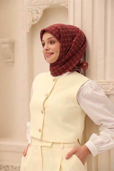 Silk Home Olinda Eşarp - 48004 - Nar Çiçeği