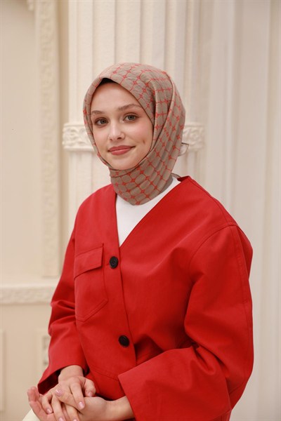 Silk Home Olinda Eşarp - 48004 - Vizon Turuncu
