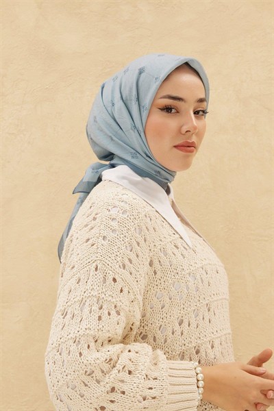 Silk Home Olinda Eşarp - Gök Mavi