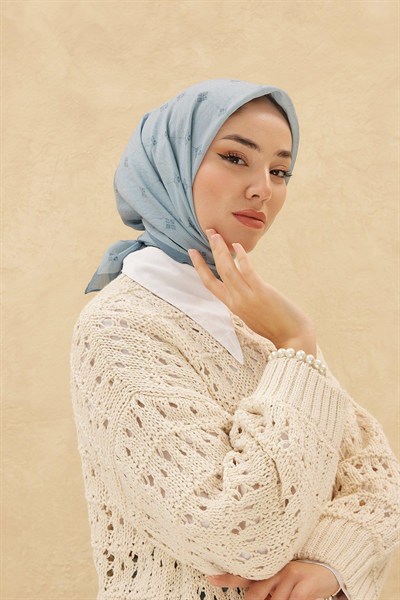 Silk Home Olinda Eşarp - Gök Mavi
