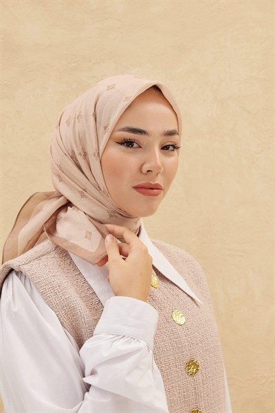 Silk Home Olinda Eşarp - Koyu Bej