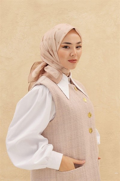 Silk Home Olinda Eşarp - Koyu Bej