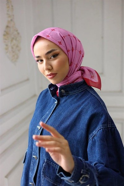 Silk Home Olinda Eşarp - Pembe Kırmızı