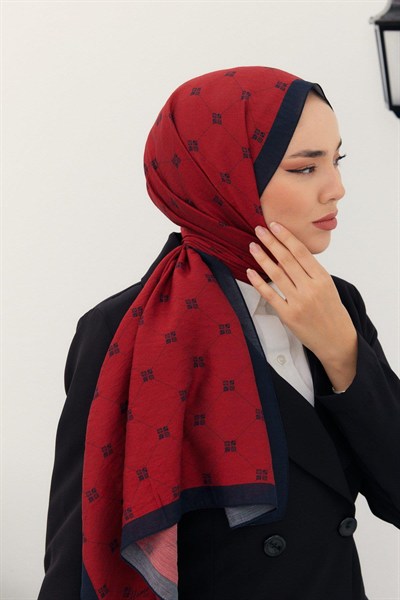 Silk Home Olinda Şal - 49003 - Bordo Siyah