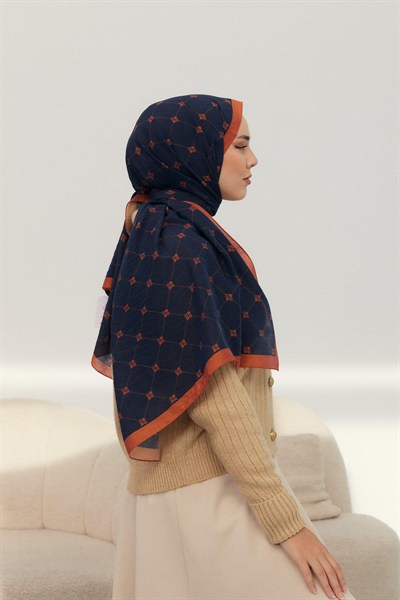 Silk Home Olinda Şal - 49003 - Siyah Kiremit