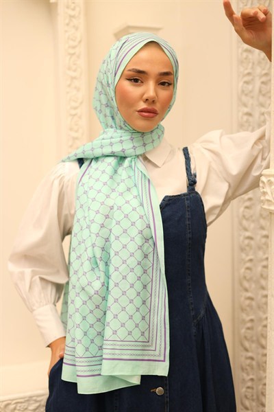 Silk Home Olinda Şal - 49005 - 15 Turkuaz Mor
