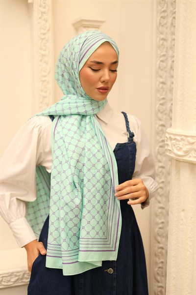 Silk Home Olinda Şal - 49005 - 15 Turkuaz Mor