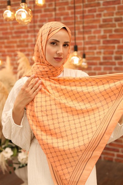 Silk Home Olinda Şal - 49005 - 19 Kavuniçi Koyu Gül Kurusu