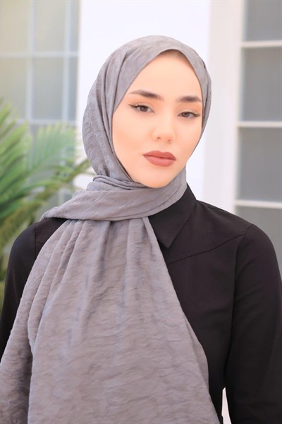 Silk Home Olinda Şal - Dalga Desenli - Gri