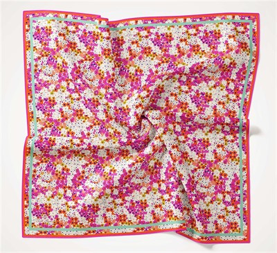 Silk Home Soft Eşarp - 1070 - Pembe Turuncu