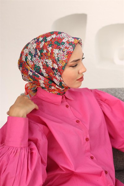 Silk Home Soft Eşarp - 1070 - Turuncu