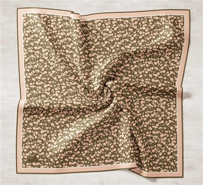 Silk Home Twill İpek Eşarp - 11412-24 Haki Pudra