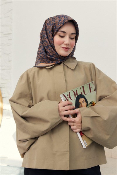 Silk Home Twill İpek Eşarp - 11412-42 Acı Kahve