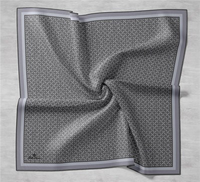 Silk Home Twill İpek Eşarp - 11414-13 Füme