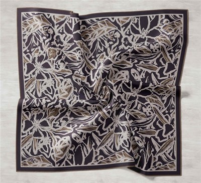 Silk Home Twill İpek Eşarp - 11419-11 Lacivert Yeşil