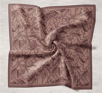 Silk Home Twill İpek Eşarp - 11419-25 Gül Kurusu