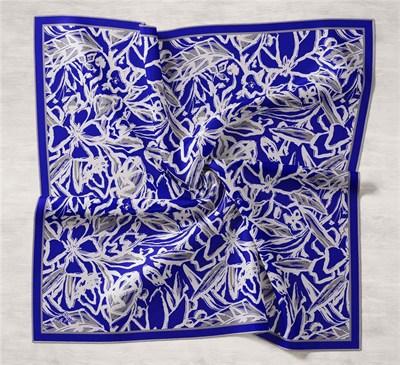 Silk Home Twill İpek Eşarp - 11419-41 Saks Mavi Gri