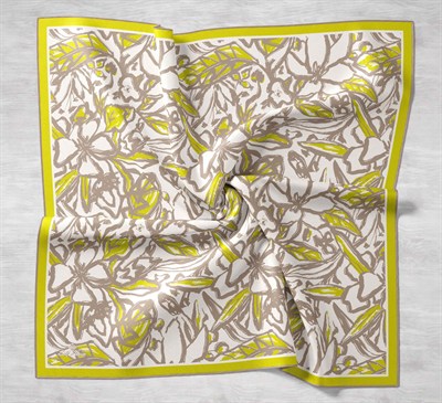 Silk Home Twill İpek Eşarp - 11419-59 Limon