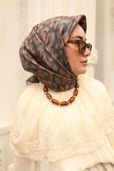 Silk Home Twill İpek Eşarp - 11451-14 Antrasit