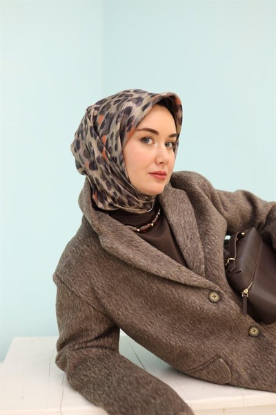 Silk Home Twill İpek Eşarp - 11451-29 Siyah Vizon