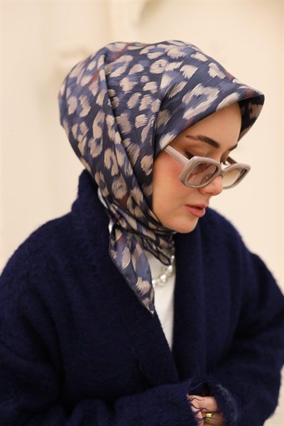 Silk Home Twill İpek Eşarp - 11451-48 Lacivert Vizon