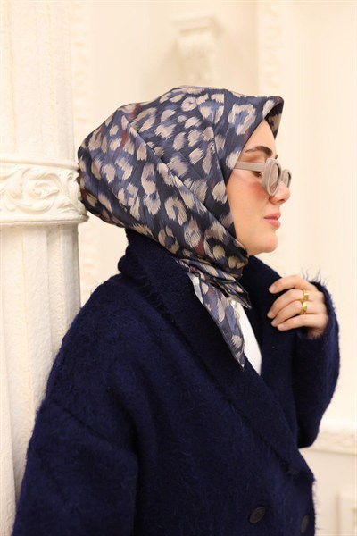 Silk Home Twill İpek Eşarp - 11451-48 Lacivert Vizon