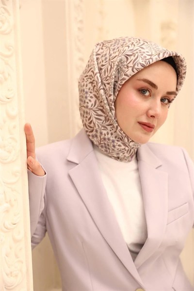 Silk Home Twill İpek Eşarp - 11464-18 Vizon Leylak