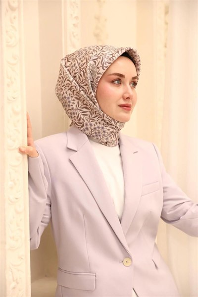 Silk Home Twill İpek Eşarp - 11464-18 Vizon Leylak
