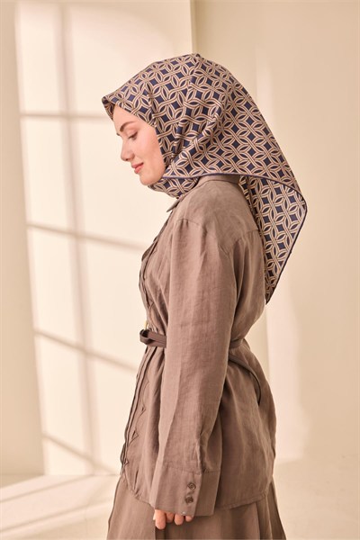 Silk Home Twill İpek Eşarp - 11479-39 Lacivert Vizon