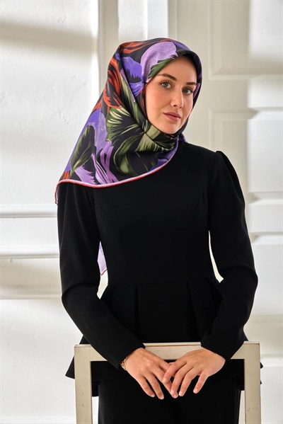 Silk Home Twill İpek Eşarp - 11480-69 Mor Lila
