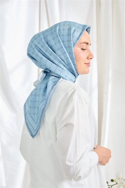 Silk Home Twill İpek Eşarp - 11539-01 Bebe Mavi