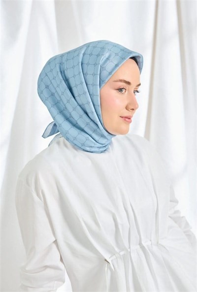 Silk Home Twill İpek Eşarp - 11539-01 Bebe Mavi