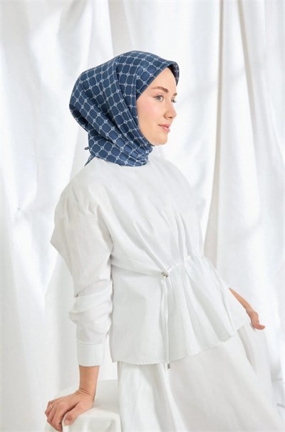 Silk Home Twill İpek Eşarp - 11539-13 Lacivert