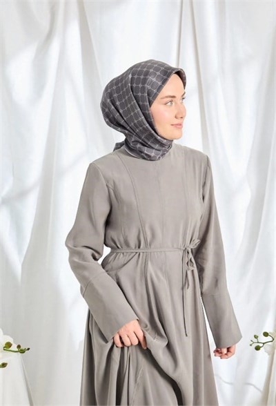 Silk Home Twill İpek Eşarp - 11539-14 Koyu Füme