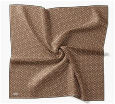 Silk Home Twill İpek Eşarp - 11540-14 Kahverengi