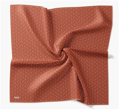 Silk Home Twill İpek Eşarp - 11540-18 Nar Çiçeği
