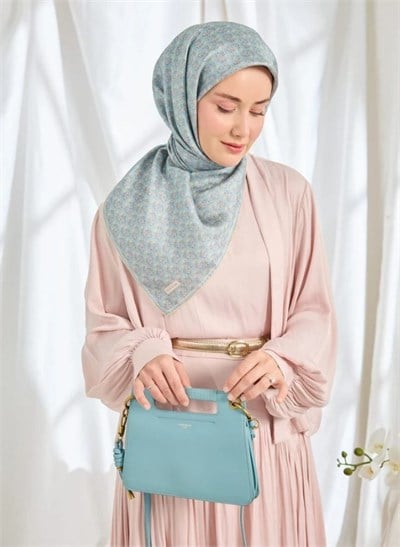 Silk Home Twill İpek Eşarp - 11540-20 Bebe Mavi